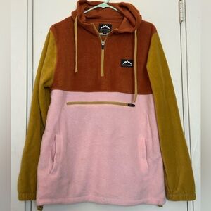 Colorblock Unisex Fleece Pullover Hoodie